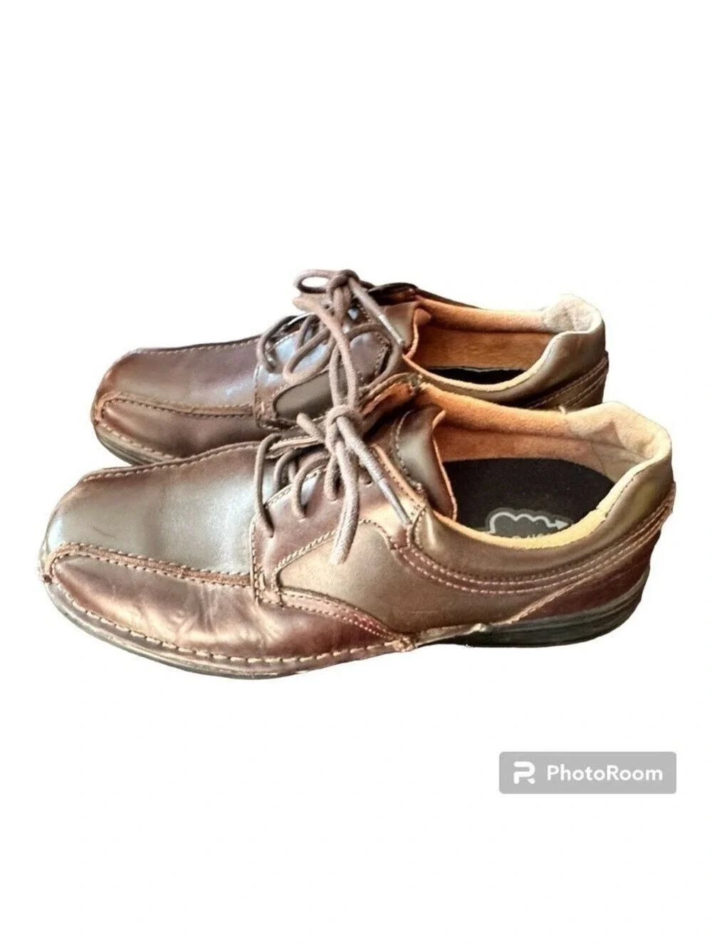 Nunn Bush Lites Mens Brown Princeton Oxford Lightweight Dress Shoes